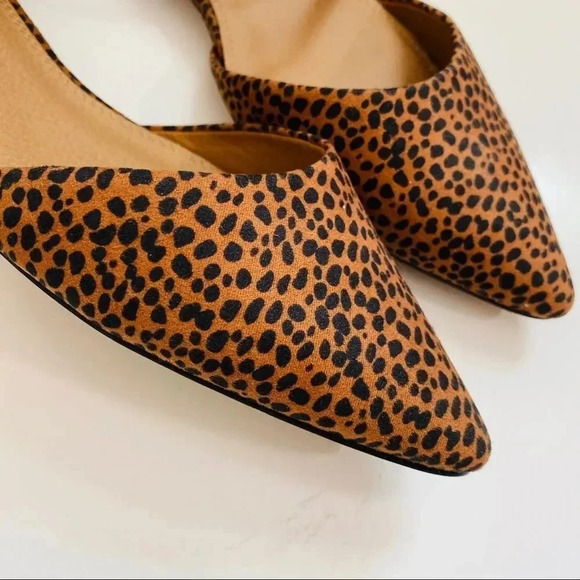ASOS cheetah Lifetime Pointed Ballet Flats - Picture 7 of 11